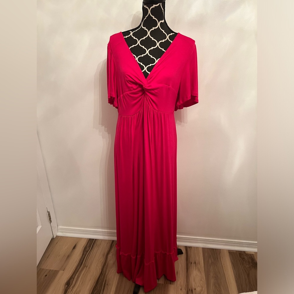 Chic Soul Red Maxi Dress